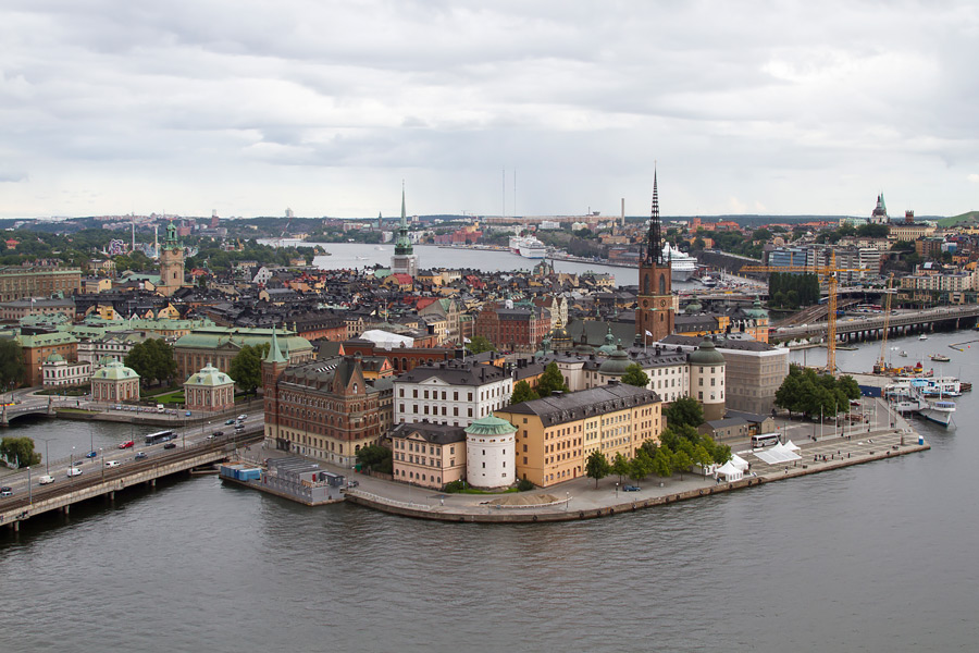 Вид на старый город (Gamla stan), Стокгольм