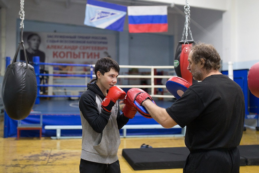 Занятия боксом у Александра Сергеевича Копытина