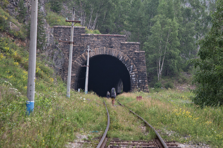 Фото Круглобайкальской железной дороги, тоннель N16