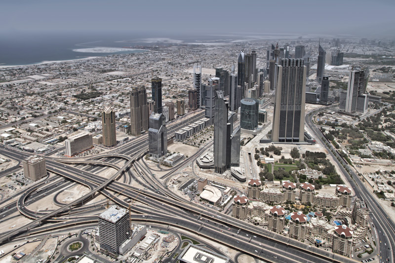 Дубай. Вид с небоскреба Бурдж-Халифа