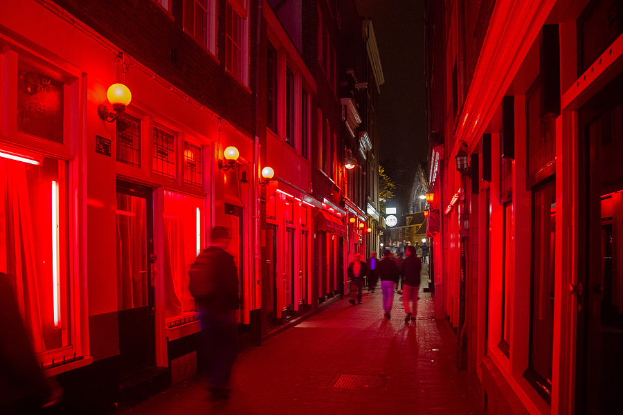 Амстердам. Квартал красных фонарей.